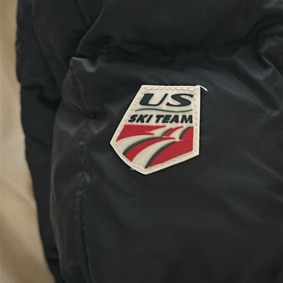 VTG Tommy Jeans Quilted Puffer Jacket US Ski Team Ribbed Cuffs/Collar Y2K - Picture 3 of 13